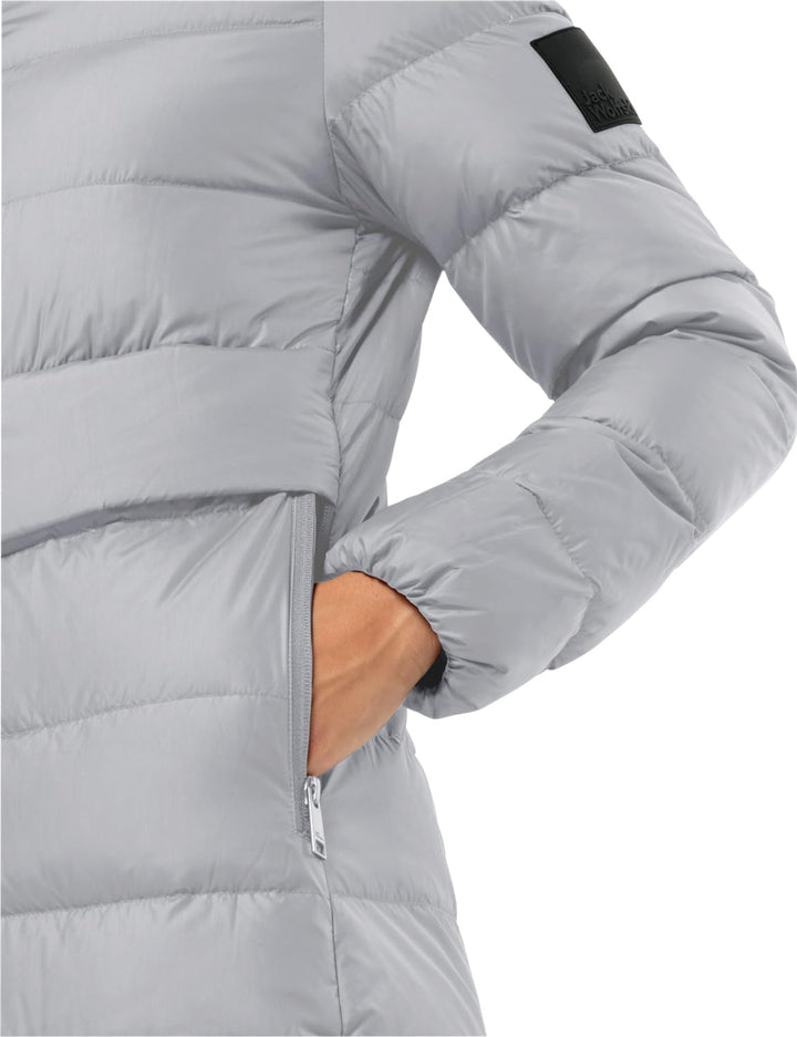 Jack Wolfskin Damen Lenauplatz Coat W Daunenmantel L moonwalk, L moonwalk