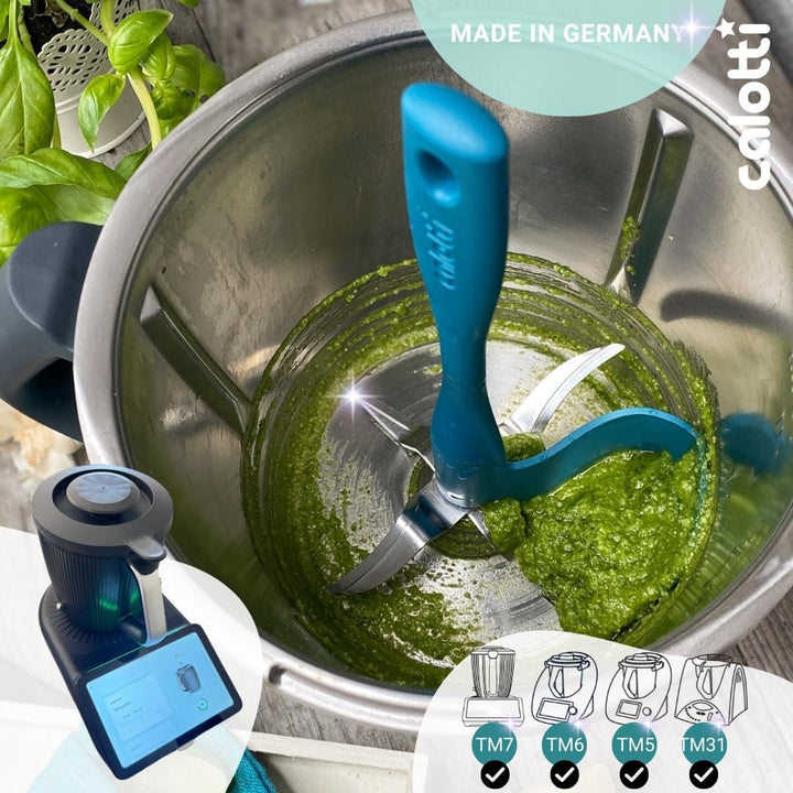 Calotti® Drehkellenspatel für Thermomix® TM5®,TM6® und TM31® zum Entnehmen, Schöpfen und Portioniere