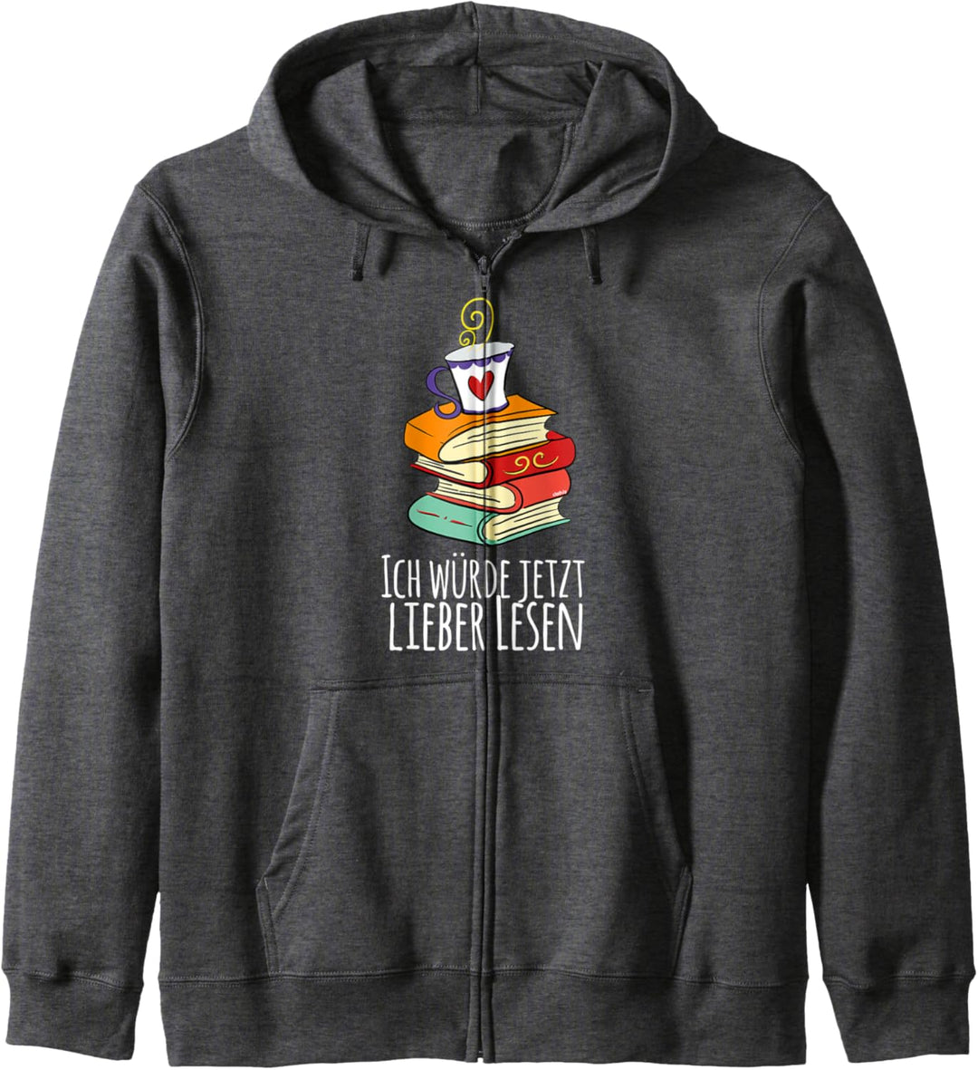 Ich würde jetzt lieber Lesen Bücherwurm Leseratte Buch Kapuzenjacke