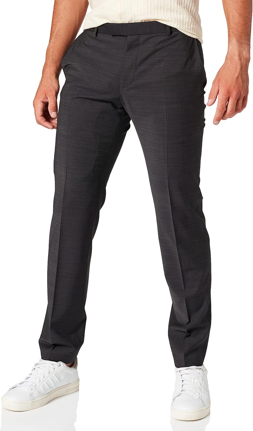 Strellson Herren Business-Anzug Hosen-Set 29 Grau (Charcoal 019), 29 Grau (Charcoal 019)