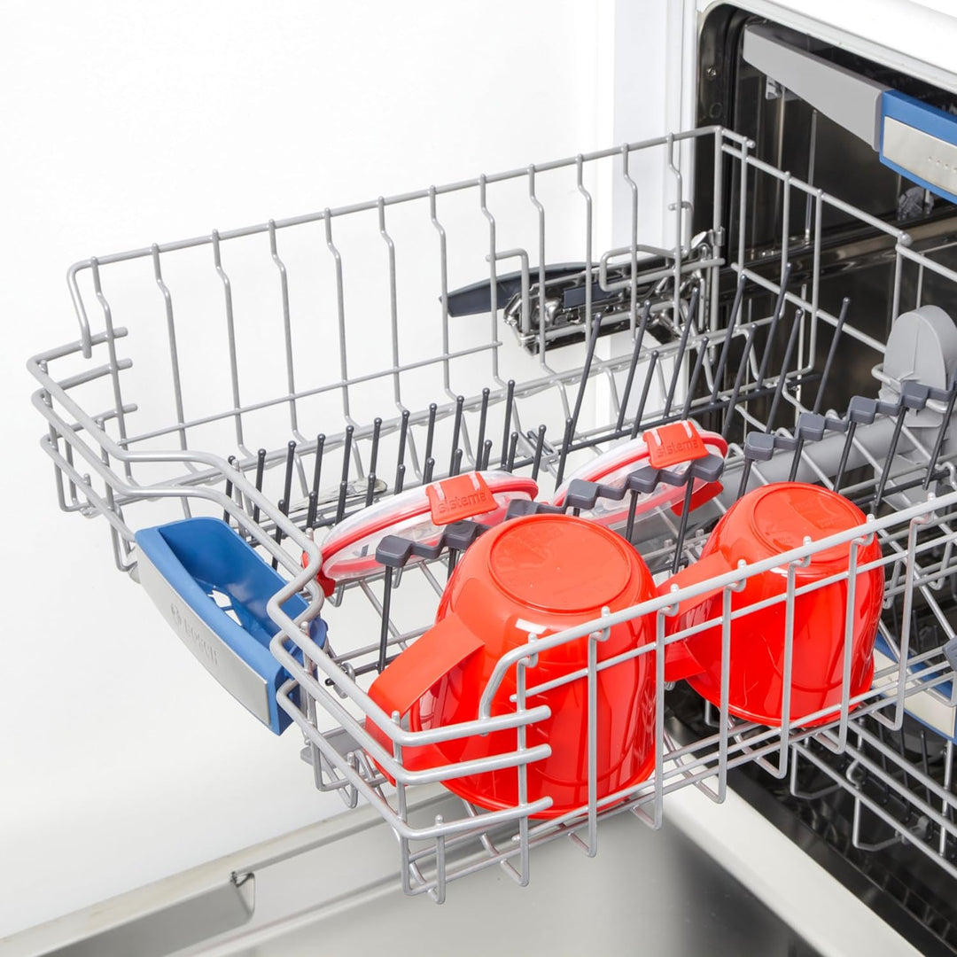 Sistema Microwave Suppentasse, klein, mikrowellengeeignete Frischhaltedose, 565 ml, BPA-frei, rot, 1