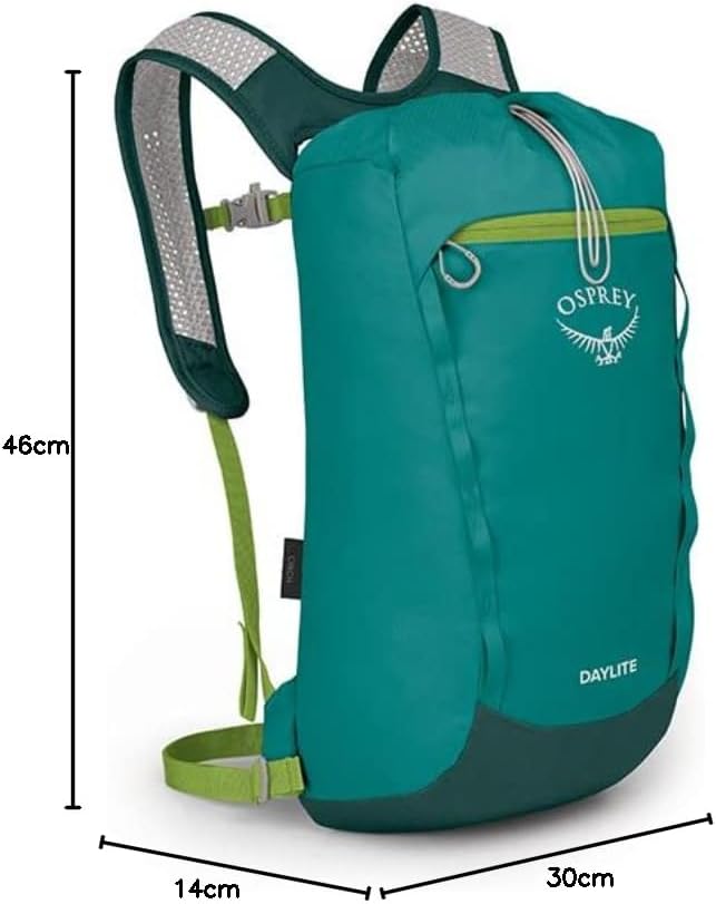 Osprey Europe Daylite Cinch Pack Backpack Escapade Green/Baikal Green, Escapade Green/Baikal Green