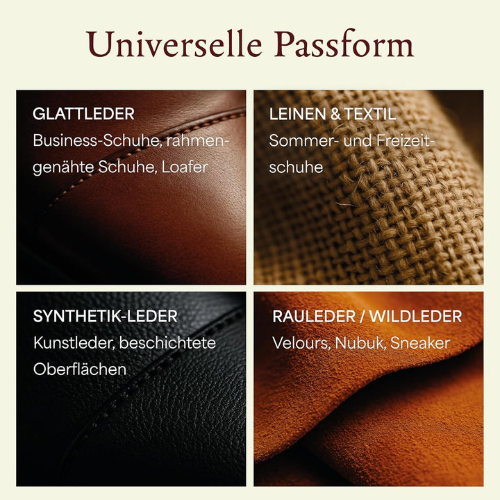 Langer & Messmer Schuhspanner aus Zedernholz für Herren und Damen inkl. Reiseschuhlöffel aus Zedernh