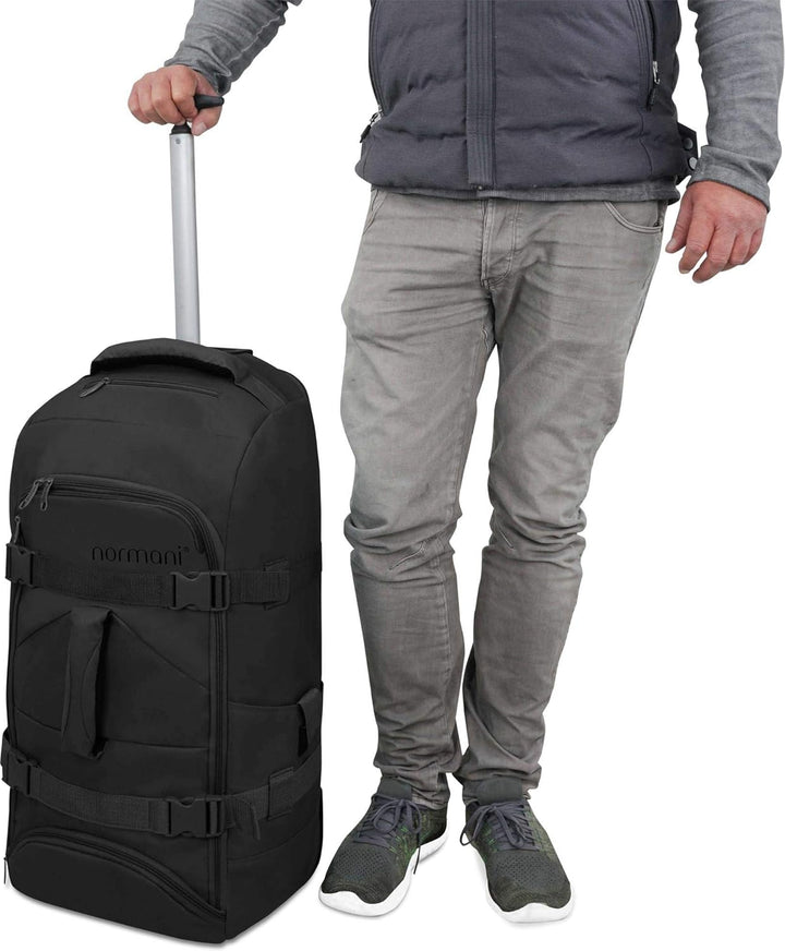 normani Reisetasche mit Rucksackfunktion - Reisetrolley und Rucksack in Einem mit 5 passenden Kleide