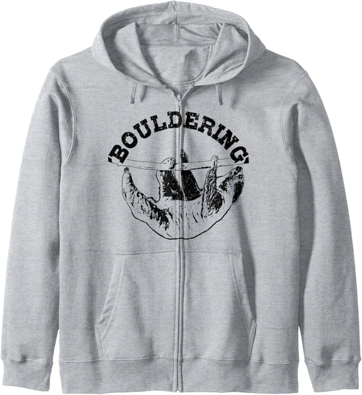 Bouldering Faultier Bouldern Klettern Boulderer Geschenk Kapuzenjacke