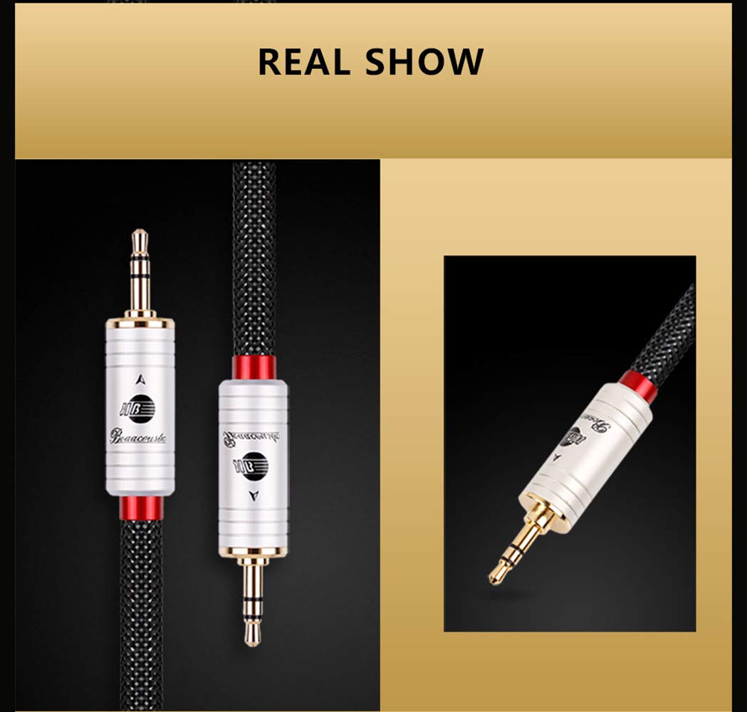 JIB Boaacoustic Klinkenkabel 3,5mm AUX Kabel (HiFi Sound), 3,5 mm-Klinkenstecker auf 3,5 mm-Klinkens