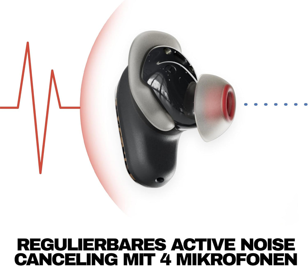 Skullcandy Method 360 ANC Wireless-Ohrhörer, Sound by Bose, Bluetooth-Kopfhörer, Premium Noise Cance