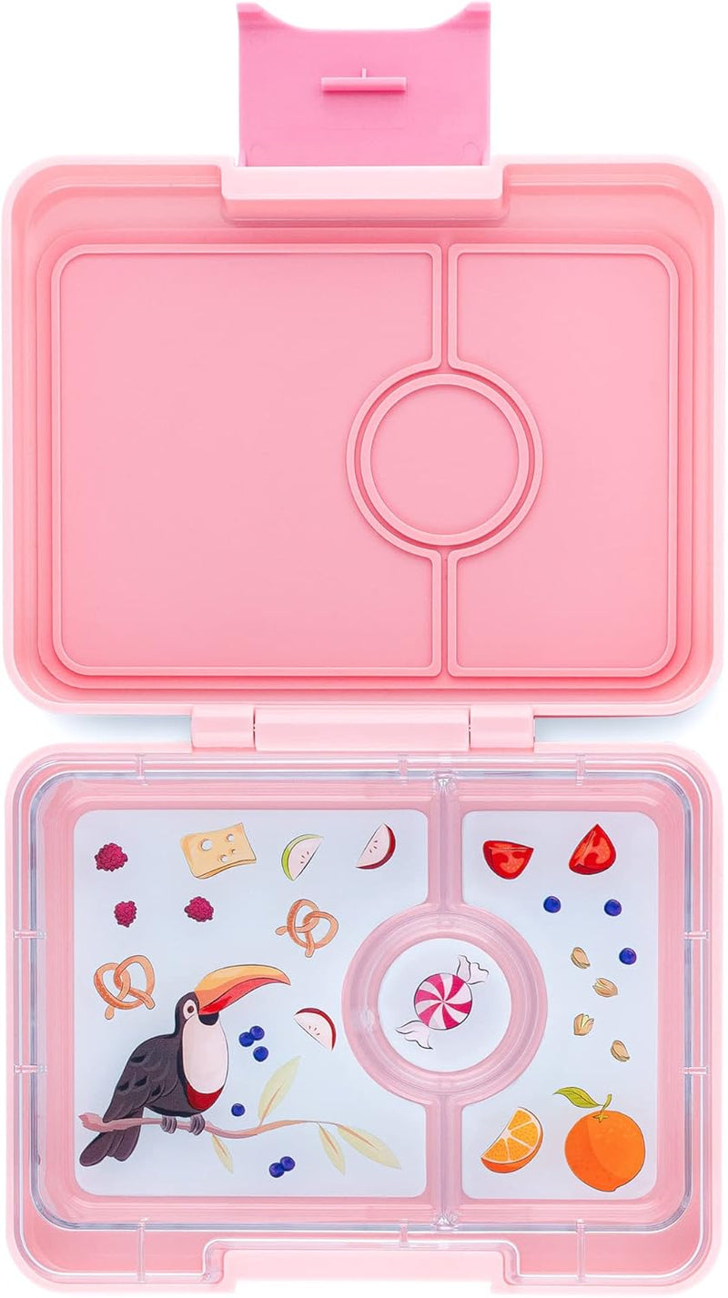 yumbox Snack S Lunchbox - kleine Brotdose mit 3 Fächern | Kinder Bento Box für Kindergarten, Schule