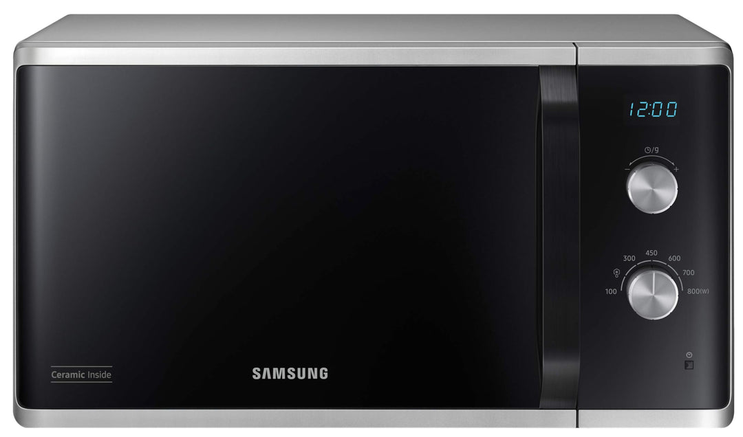 Samsung solo mikrowelle 23l 1500w silber ms23k3614as