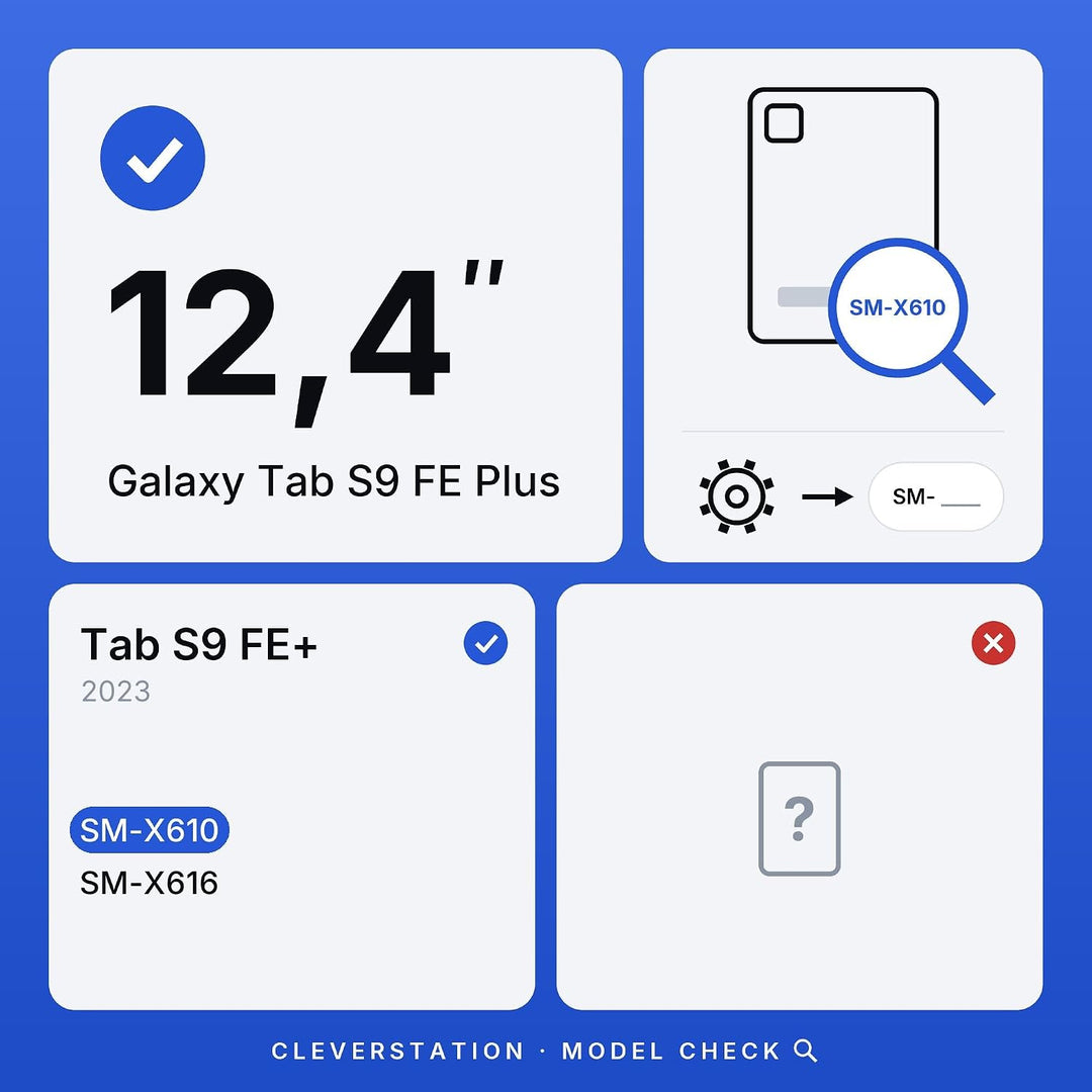 Tablet Wandhalterung für Samsung Galaxy Tab S9 FE Plus (12,4 Zoll) - Passgenauer &amp; Flacher Rahmen fü
