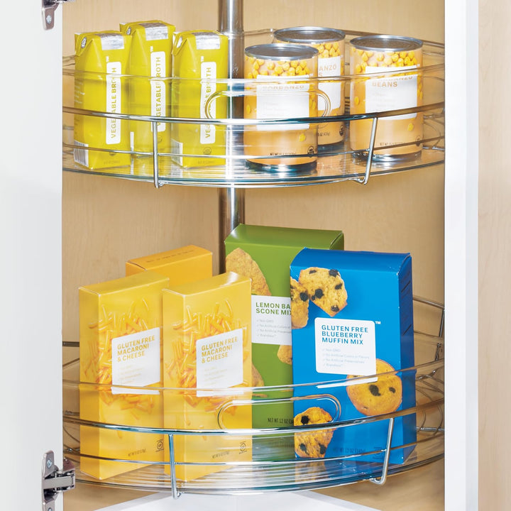 iDesign 62630EU Lazy Susan Schrank-Behälter 1/4, Durchsichtig, Farblos, Farblos