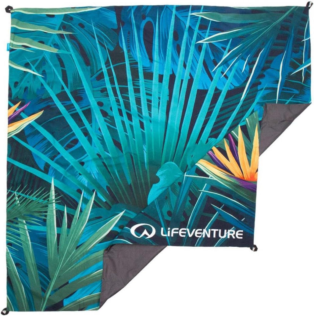 Lifeventure Bedruckte Picknickdecke, wasserdicht, sandfest, ideal für Park, Camping und Strand Surfb