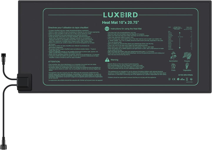 Luxbird zusätzliche Heizmatte für den Anschluss, Daisy-Chain-Heizmatte für Sämlinge, wasserdichte Pf