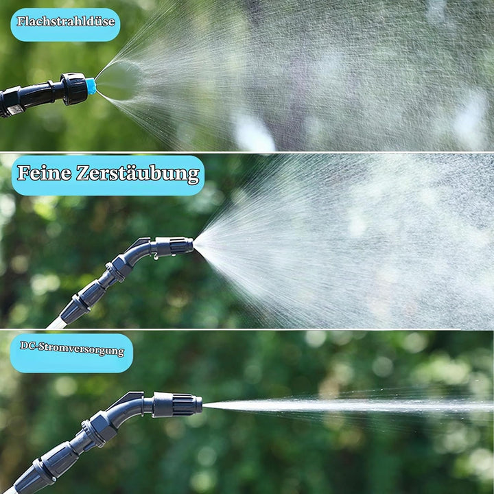 DOUBFIVSY Elektrischer Drucksprüher, Pflanzensprüher Gartensprüher Sprühlanze mit 3 Düsen und 5m Sch
