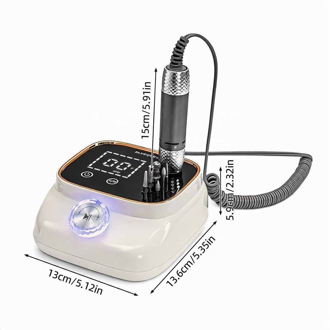 Trintion Elektrische Nagelfräser 45000 U/min Professionell, bidirektional Vorwärts/Rückwärts, geräus
