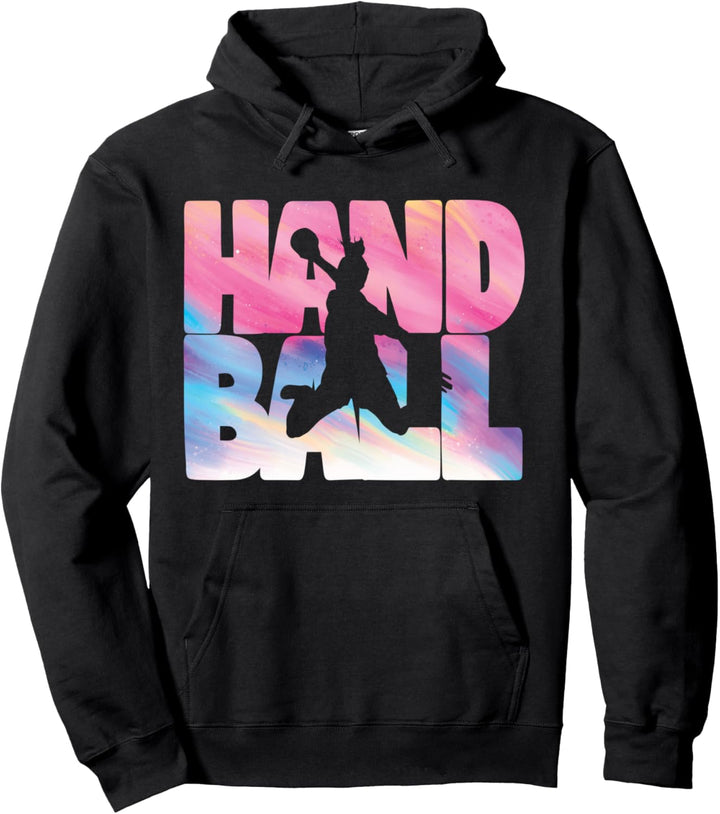 Handball Retro Handballerin für Handballspielerin Mädchen Pullover Hoodie
