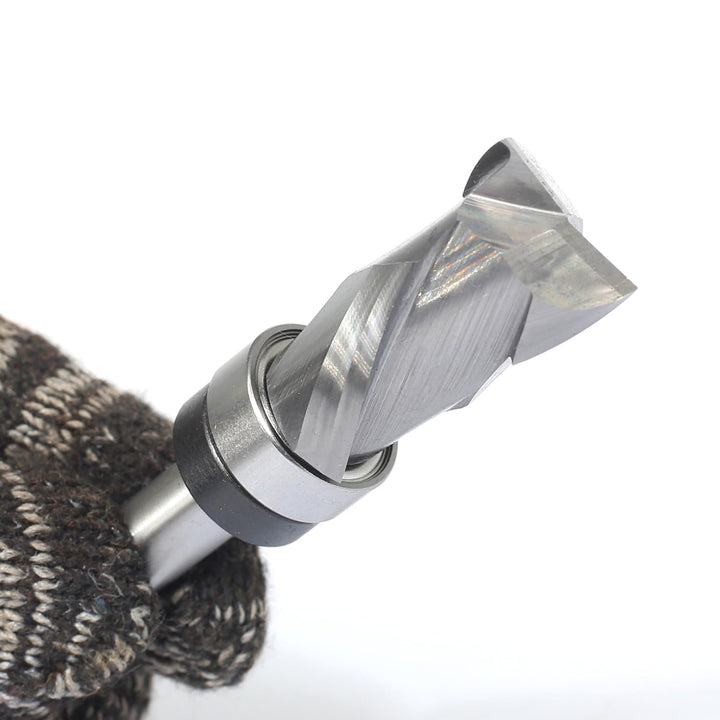 Sinoprotools Spiralfräser 8mm Schaft VHM Fräser,Kopierfräser mit 32mm Schnittlänge,Up-Down Cut Kompr