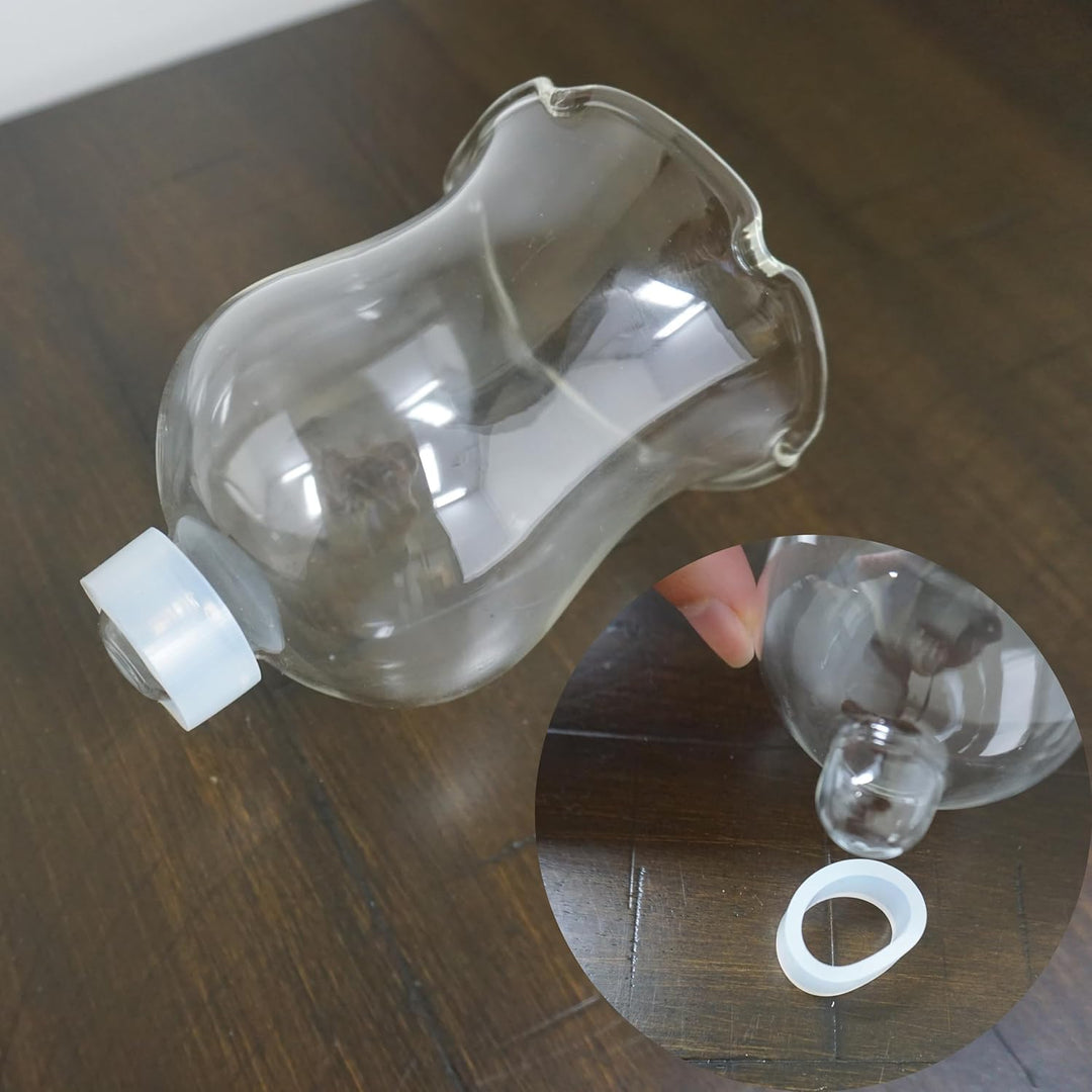 Votivbecher aus klarem Glas mit Klammer, 6 Stück, Tulpen-Kerzenhalter für Kerzenhalter, Innen-Kerzen