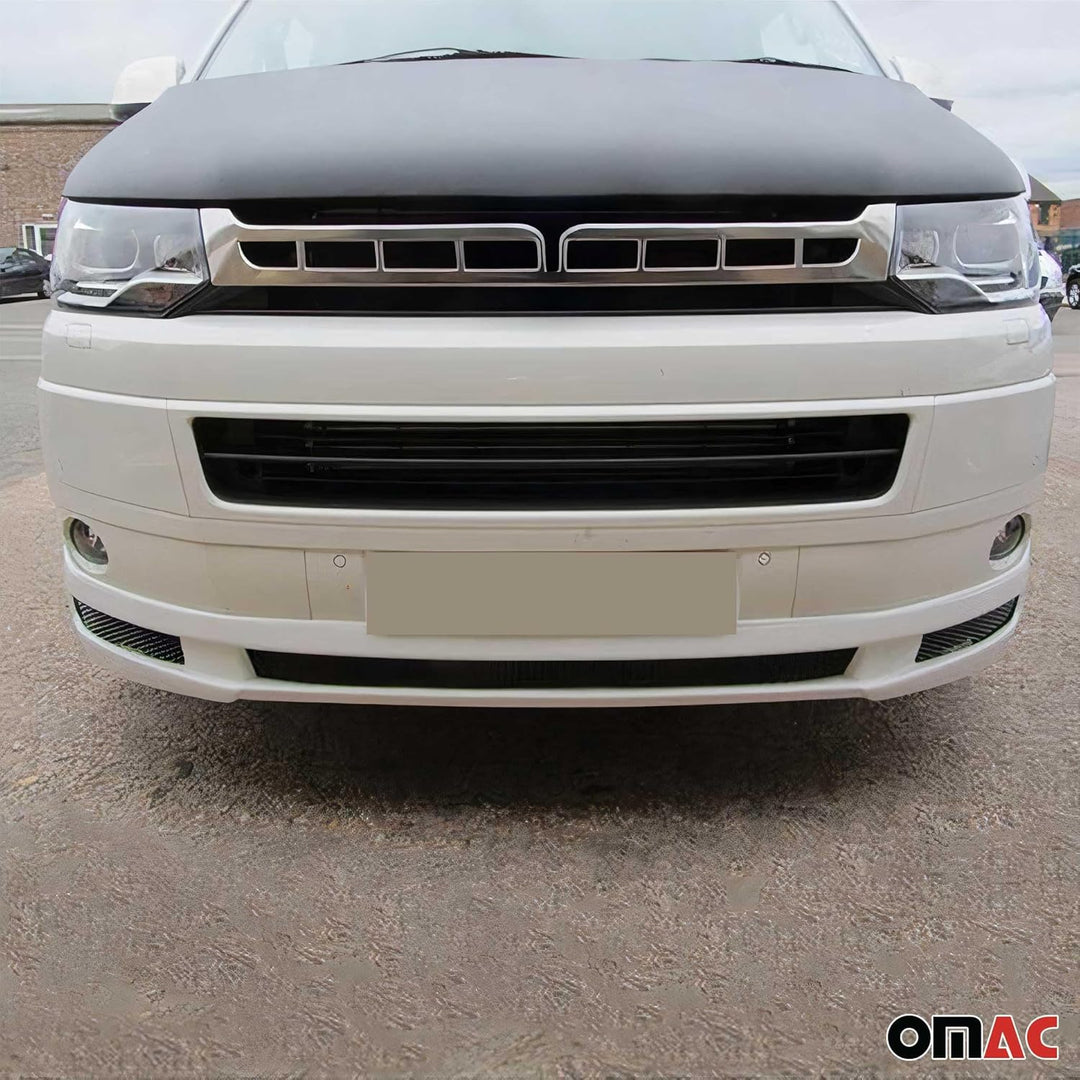 OMAC Stossstange Frontlippe Kompatibel mit VW T5 Multivan Caravelle 2003-2010 | Auto Spoiler Frontsc