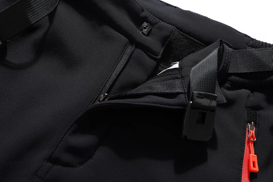 BenBoy Herren Wanderhose Wasserdicht Softshellhose Outdoorhose Winddicht Warm Gefüttert Skihose Snow