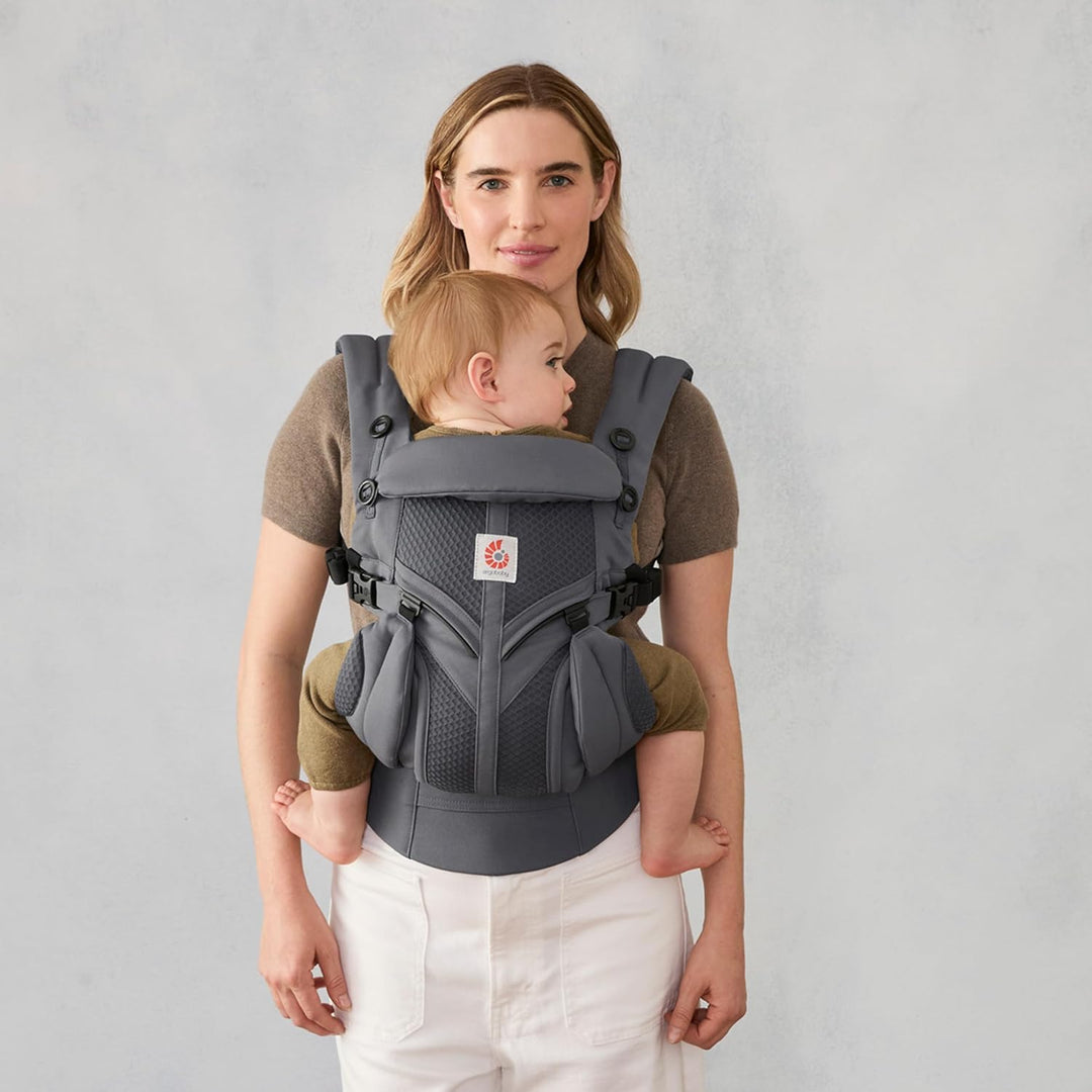 Ergobaby Babytrage für Neugeborene ab Geburt, Baby Tragesystem Omni Classic Mesh, Baby-Tragetasche B