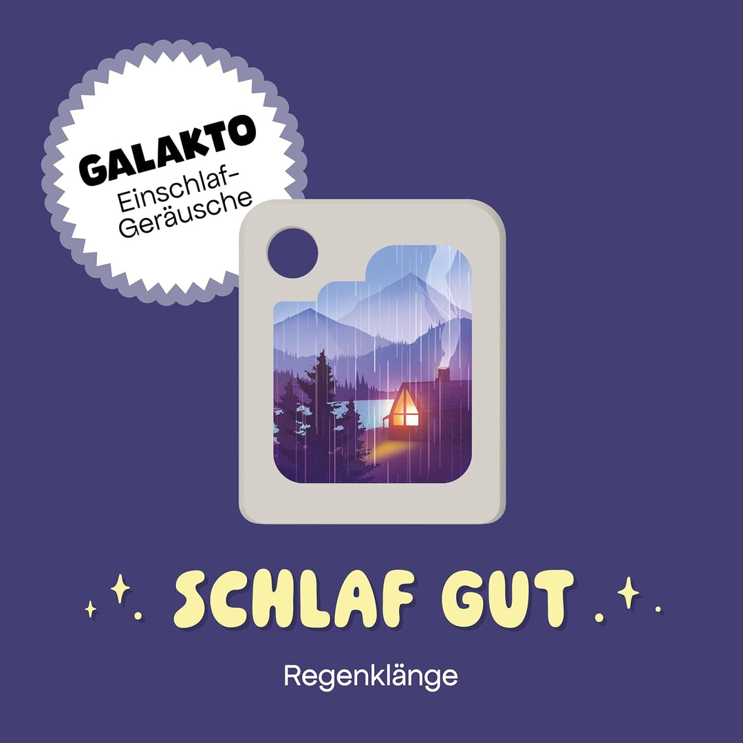 Galakto Audio-Token: Schlaf gut - Regenklänge, Klangwelten für Kinder ab 3 Jahren, Spielzeit ca. 360