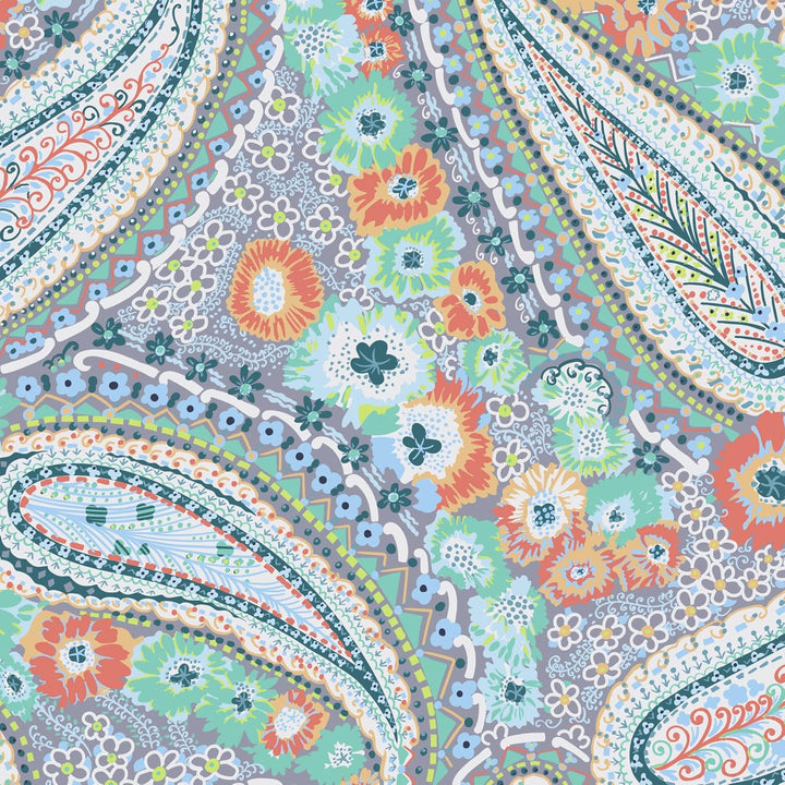 Vera Bradley Signature Damen Handtasche, Baumwolle, Glenna Citrus Paisley – Recycelte Baumwolle, Cit