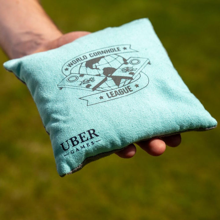 Uber Games - World Cornhole League - 120x60 cm Doppelbrett-Set & Tasche - Turnierqualität Board (4x2