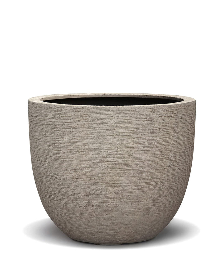 ESCHBACH® Pflanzkübel Egg Pot 60 Sabbia Beige Rund XL * 55 x 55 x 46 cm * 10 Jahre Garantie 55x55x46