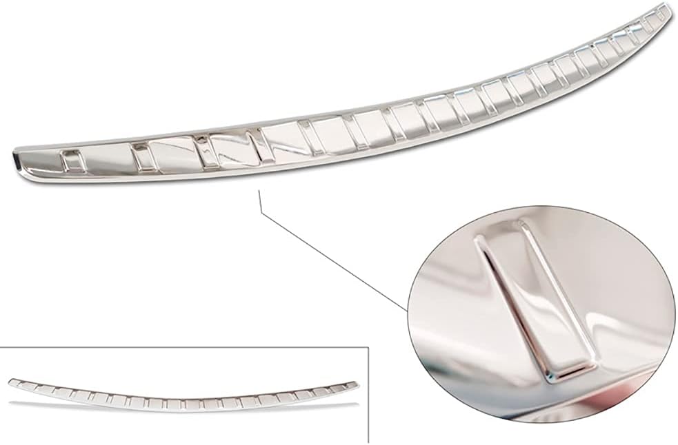 Avisa Chrom Edelstahl Heckstossstangenschutz kompatibel mit Mercedes C-Klasse Limousine (W206) 2021-