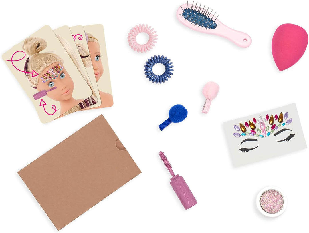Our Generation Sparkles of Fun Stylingkopf Deanna – Langem, Dickem Blondem Haar, Peekaboo-Strähnchen