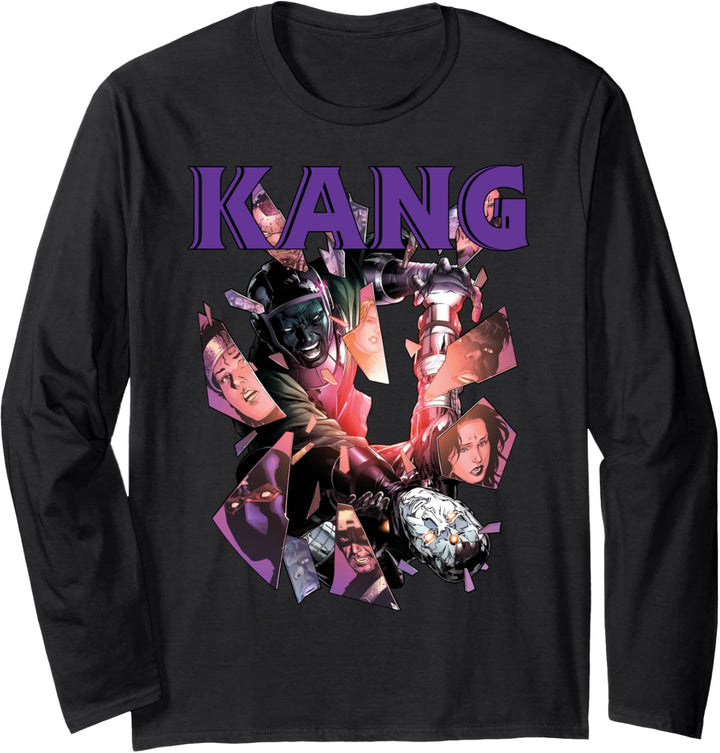 Marvel Kang The Conqueror Shattered Panels Langarmshirt