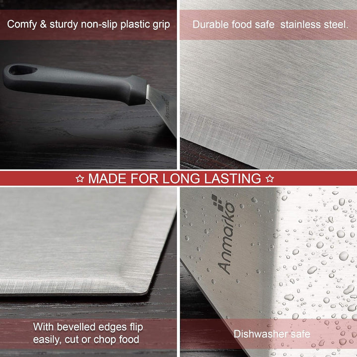 Exklusives Grillwender Set aus hochwertigem Edelstahl - BBQ Grillset in erstklassiger Qualität für H