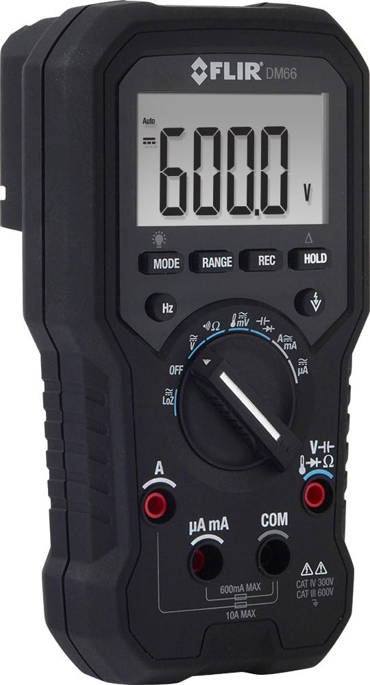 FLIR DM66 TRMS Multimeter mit VFD-Modus für Elektriker und Monteure