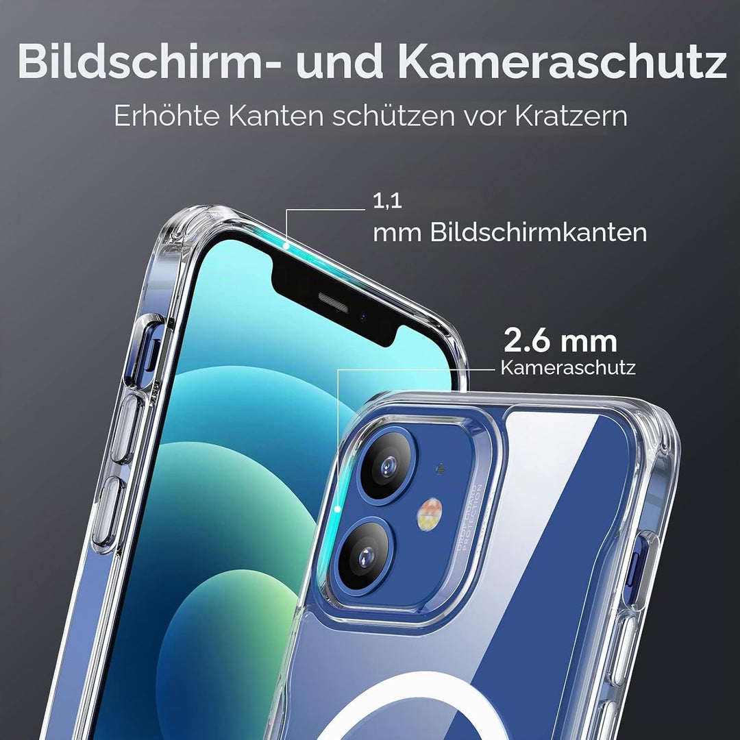 ESR Hülle für iPhone 12, iPhone 12 Pro 2020 Sidekick Hybrid Magafe Case, Transparent Handyülle mit H
