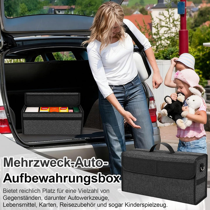 2 Stück Auto Organizer Toolbag, 50 x 15 x 24 cm Kofferraumtasche Toolbag, Kofferraum Organizer aus F