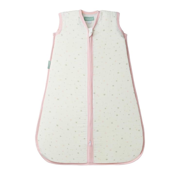molis&co. Baby-schlafsack. Grösse: 95 cm (18-36 Monate). Ideal für den Sommer. Pink Sky. 100% Baumwo