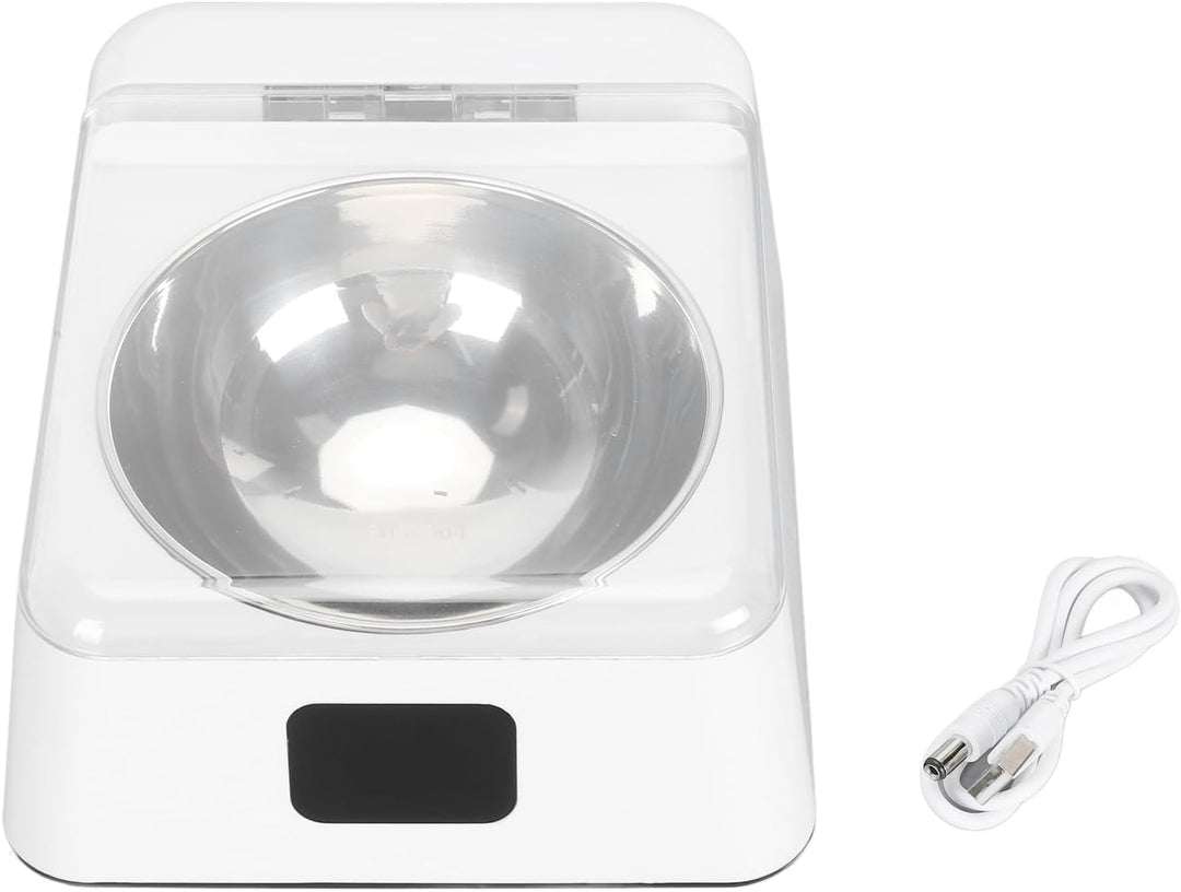 ciciglow Katzenfutterautomat mit Automatisch Öffnendem Deckel, Infrarotsensor, 2000 MAh, Abnehmbarer