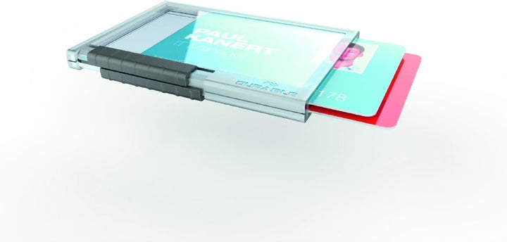 Durable Kartenhalter Pushbox Duo, 10 Stück, transparent, 892119 Für 2 Karten ohne Befestigung, Für 2