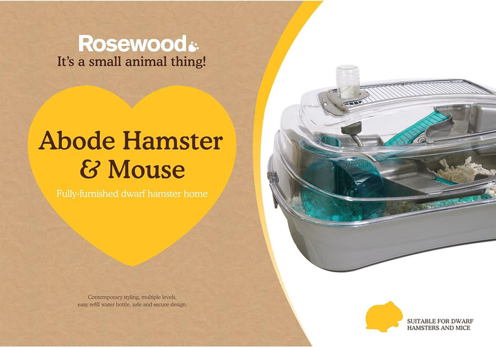 Rosewood Abode Zwerghamster und Maus Haus, Silber silber 1 Stück (1er Pack), silber 1 Stück (1er Pac
