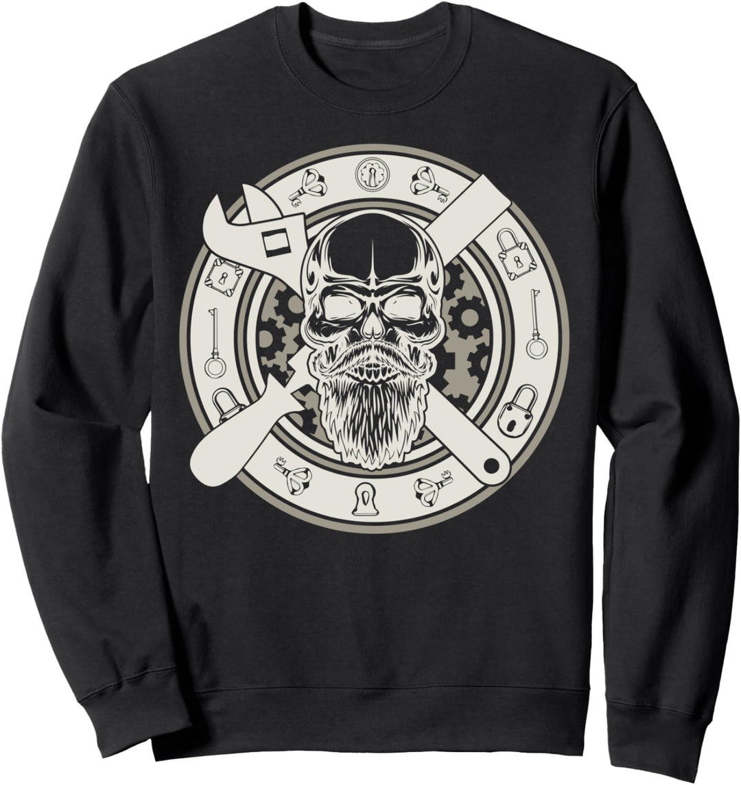 Crafting & Craft Profession – Totenkopf Handwerker Schlosser Sweatshirt
