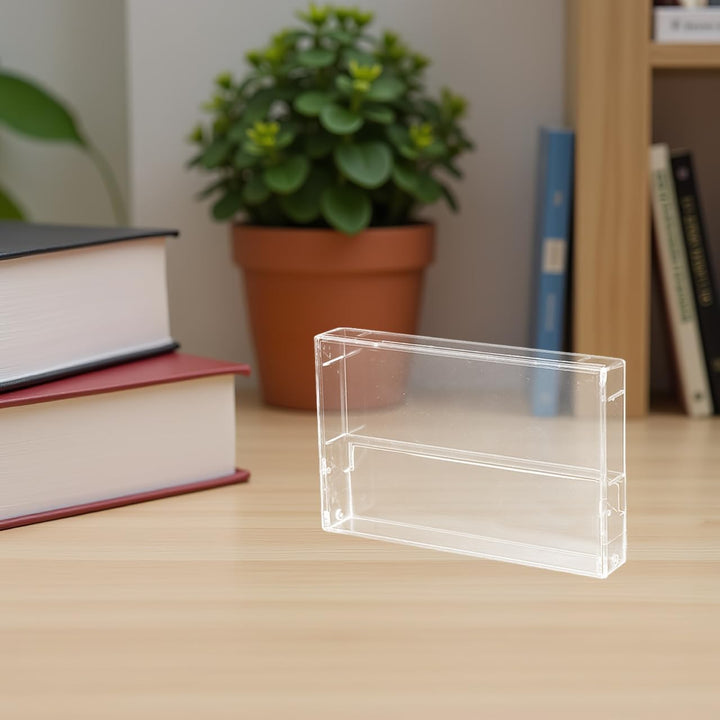 Toyvian Kassettenbox, 3Er Set Transparente Kunststoffhüllen Mit Deckel Aufnahmekassettenbox Für Musi