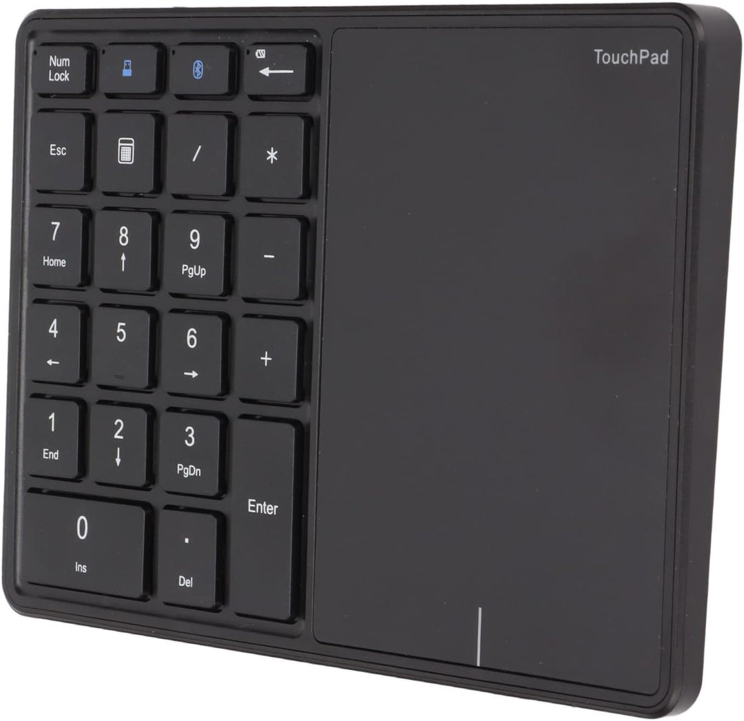 Haofy Numerisches Keypad 21 Tasten mit Touchpad, 500-mAh, Bluetooth & 2,4G, Plug-and-Play für, macOS