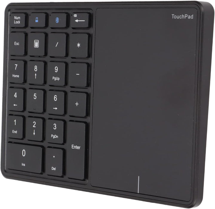 Haofy Numerisches Keypad 21 Tasten mit Touchpad, 500-mAh, Bluetooth & 2,4G, Plug-and-Play für, macOS