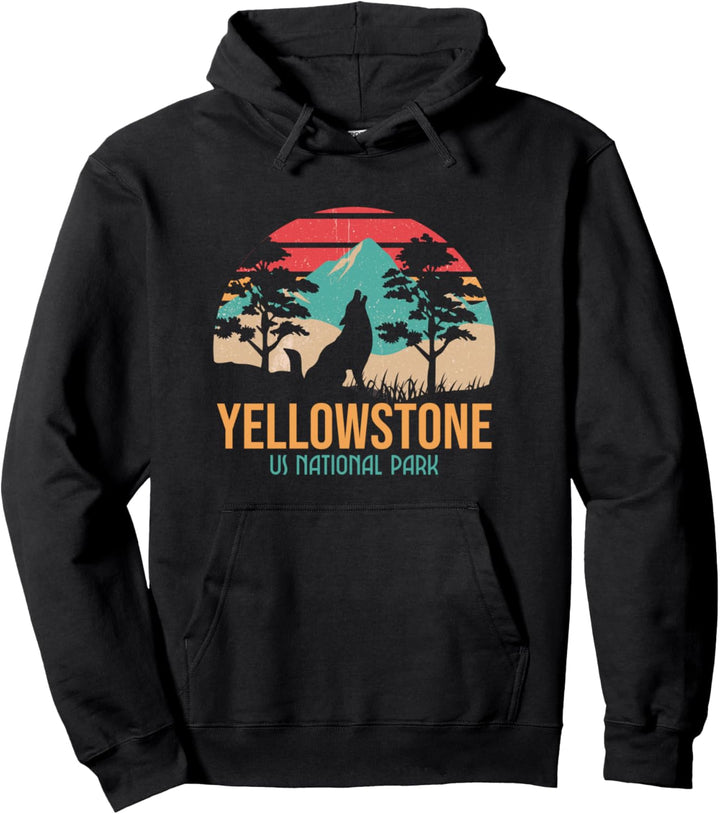 Yellowstone US-Nationalpark Wyoming Montana Idaho Reisen Pullover Hoodie