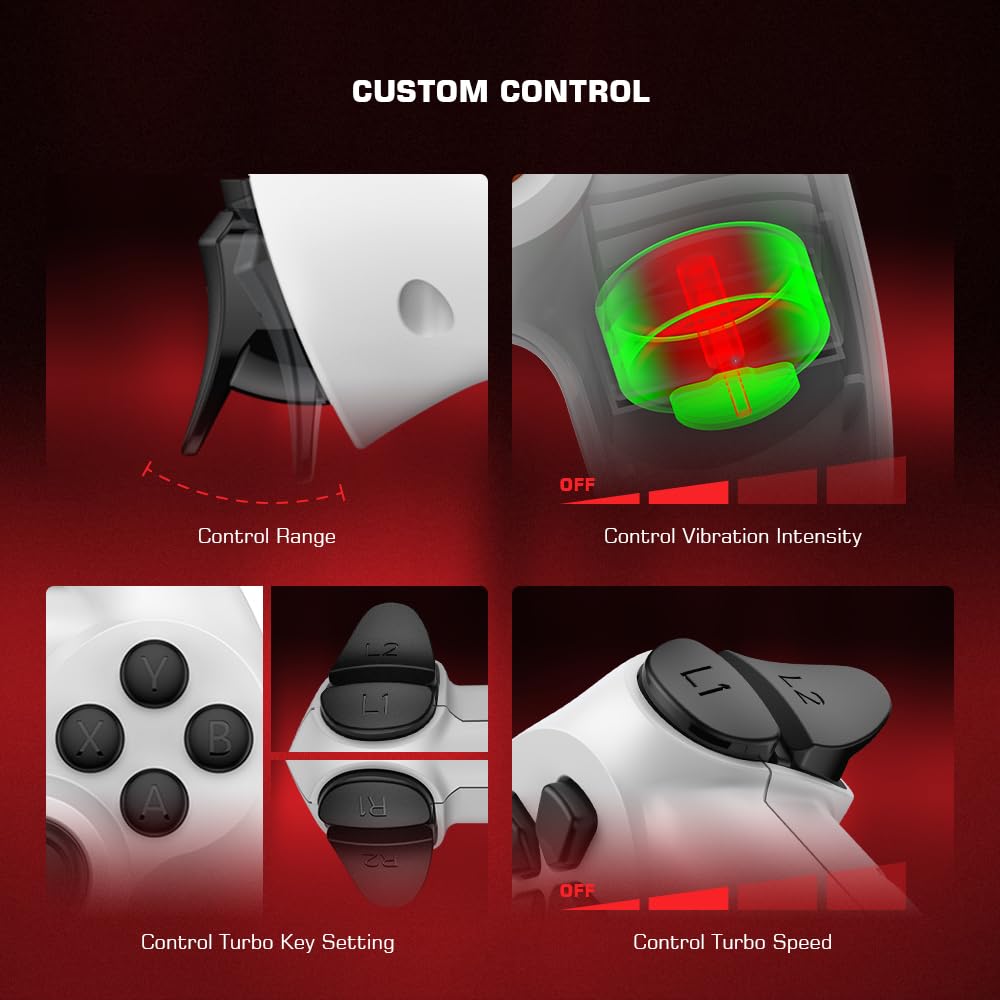 GameSir T3s Wireless Controller für Windows PC/iOS, Android Phone/Tablet, Bluetooth-Gamecontroller f