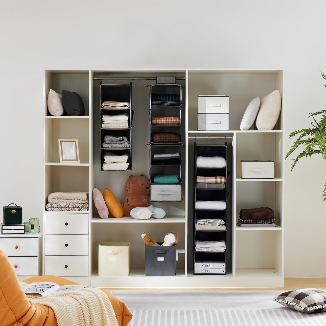 YOUDENOVA Hängeregal Schrankorganizer Stabiler Kleiderschrank Organizer Hängeaufbewahrung Ordnungssy