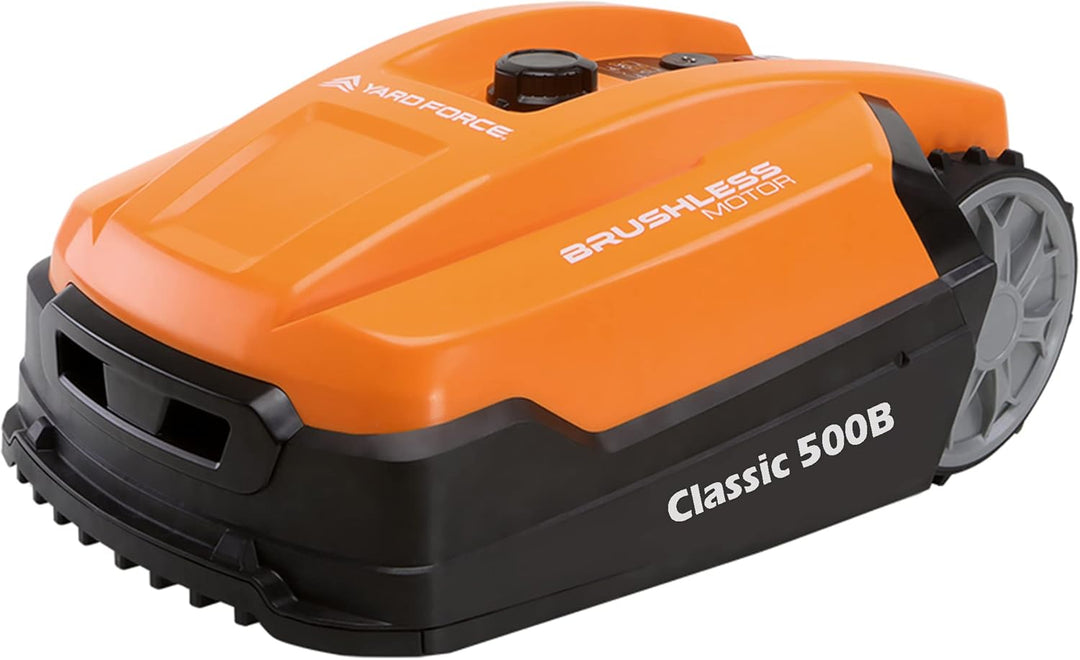 YARD FORCE Mähroboter Classic 500B bis zu 500 qm -- Selbstfahrender Rasenmäher Roboter mit Bluetooth