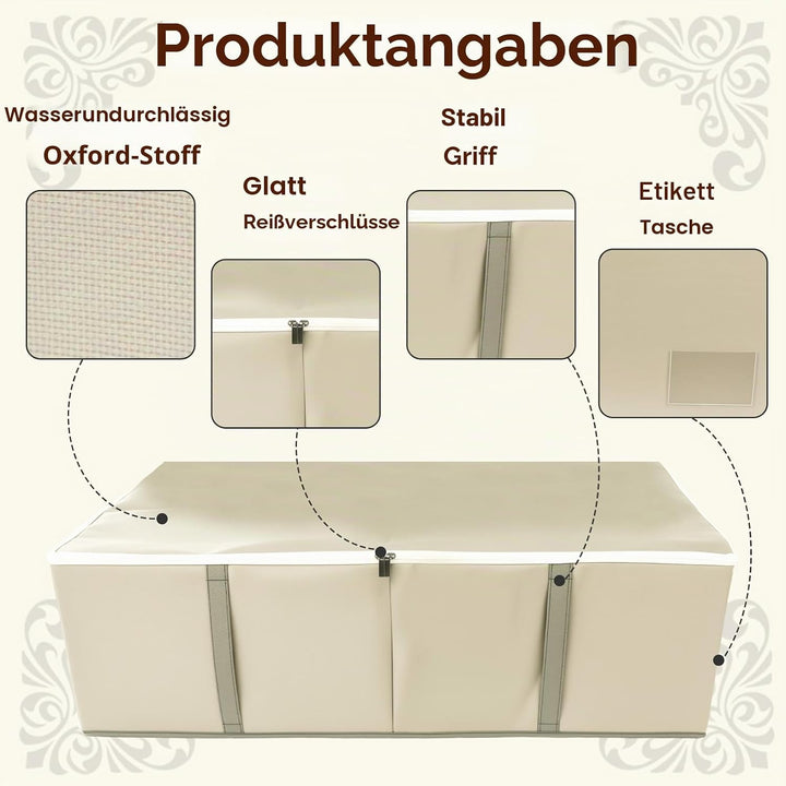 Brautkleid-Aufbewahrungsbox – Grosse Brautkleid-Konservierungsbox 94L mit säurefreiem Seidenpapier,
