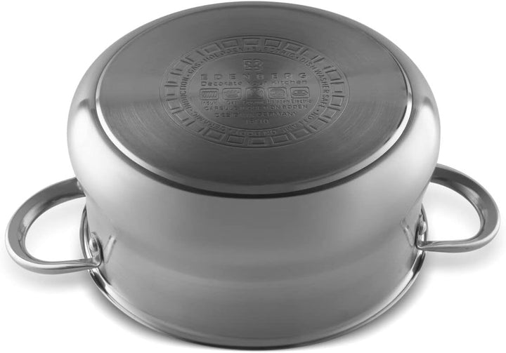 EDENBERG 12-tlg Topfset Induktion, Töpfe & Pfannen beschichtet, Kochtopf Set | induktions Töpfe Set,